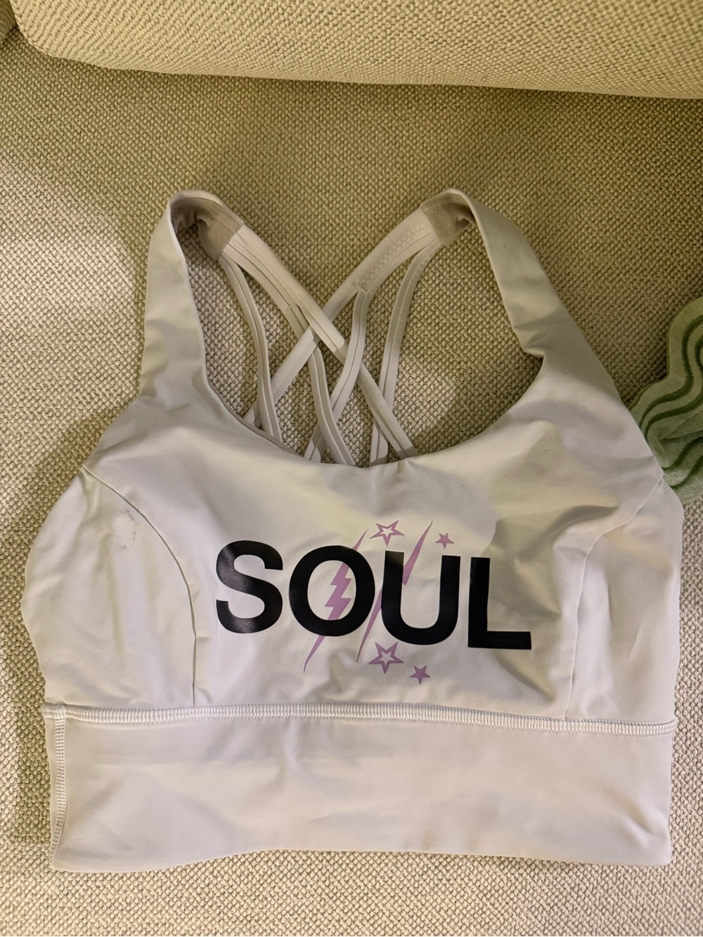 Soulcycle X lululemon Free To Be Serene Long Line Bra Size 6